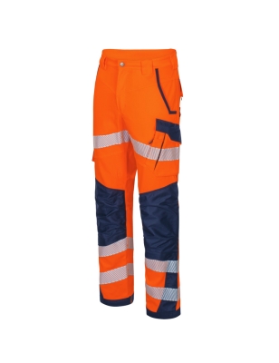 VWT178 Flex HiVis Pantalon de Travail à Haute Visibilité Orange Taille 40