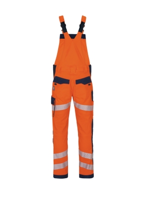 VWT191 Flex HiVis Salopette de Travail à Haute Visibilité Orange Taille 42