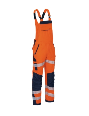 VWT191 Flex HiVis Salopette de Travail à Haute Visibilité Orange Taille 48