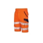 VWT192 Flex HiVis Short de Travail à Haute Visibilité Orange Taille 42