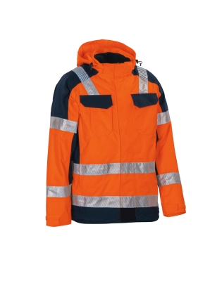 VW433 Veste de Travail à Capuche Haute Visibilité Orange XXL