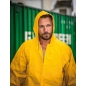 PUJG Veste de Travail à Capuche en PU Imperméable Jaune M