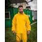 PUJG Veste de Travail à Capuche en PU Imperméable Jaune M