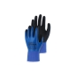 XC3009 Gants en Polyester avec Revêtement Nitrile Extra Doux Bleu & Noir