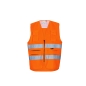 Gilet de Visibilité VWE01S Multifonction Vizwell Orange Lumineux Taille L