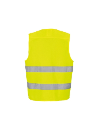 Gilet de Visibilité VWE01S Multifonction Vizwell Jaune Lumineux Taille S