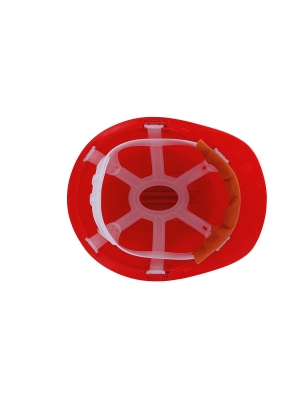 Casque de Chantier Rouge As4 Ergonomique et Réglable