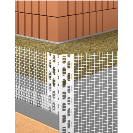 LK-BOX PVC Conière d'angle Ajustable en Rouleau Haut. 100MM Larg. 100MM Long. 2500MM