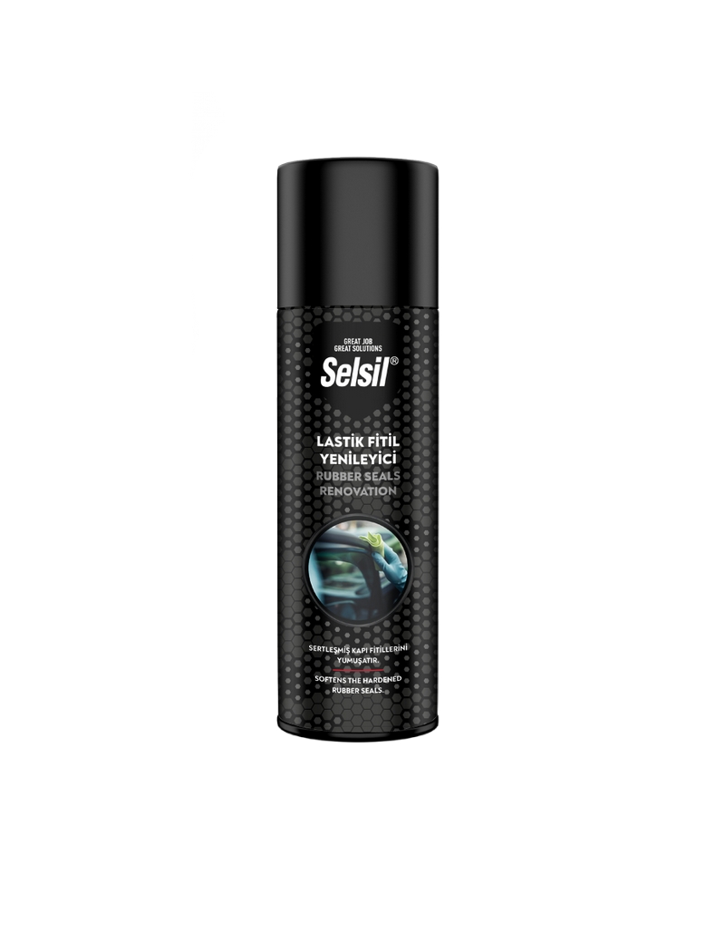 Selsil® Spray Rénovateur & Entretien de Caoutchouc de Fenêtre 200ML