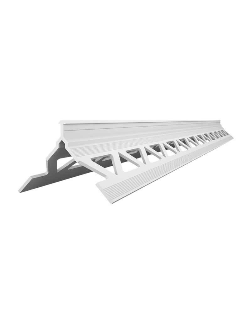 P-H2 PVC Cornières d'angle pour Enduits Intérieurs et Extérieurs Epa. 6MM Long. 2500MM