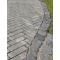 Kibo® Gris Nuancé Pavé Béton Nuancé Format 25/6,25CM Ep. 8CM  Lot de 0,75m²