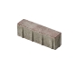 Kibo® Rouge Nuancé Pavé Béton Nuancé Format 25/6,25CM Ep. 8CM  Lot de 0,75m²