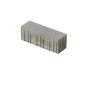 Akkordo® Gris Pavé Béton Uni Format 30/10CM Ep. 8CM  Lot de 0,96m²