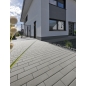 Akkordo® Gris Pavé Béton Uni Format 30/10CM Ep. 8CM  Lot de 0,96m²