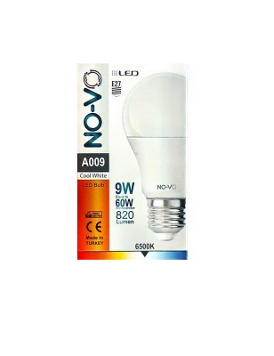 Ampoule LED 9W Manuel E27 6500K Blanc Froid A009