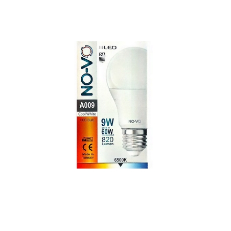 Ampoule LED 9W Manuel E27 6500K Blanc Froid A009