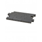 Adina® Pavé Béton Multi-formats Anthracite Grenaillée Ep. 8CM 0,96m²