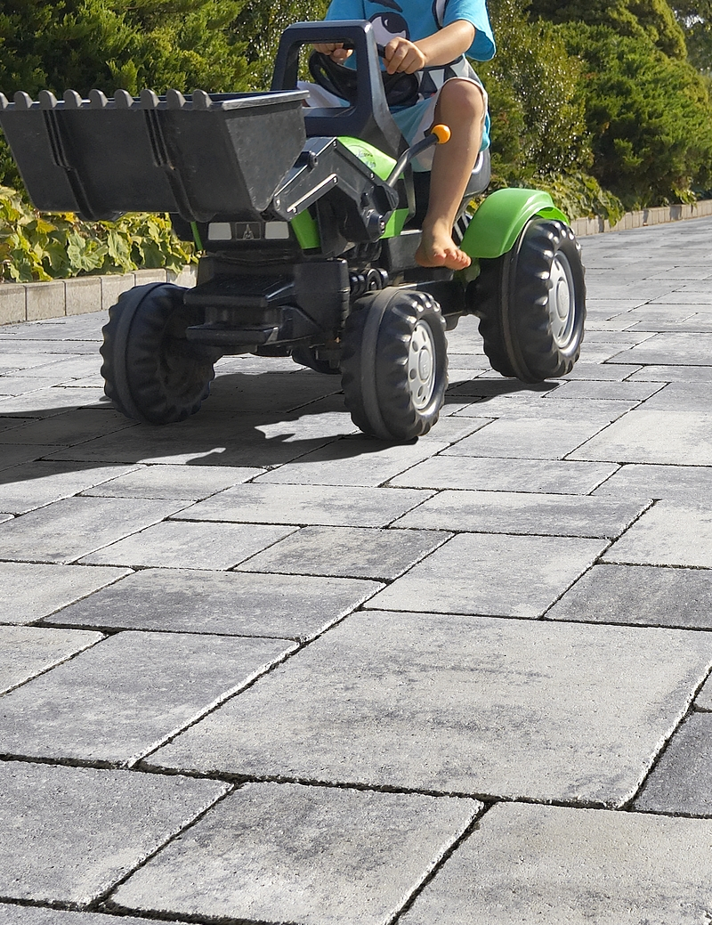 Germania Antik® Gris Anthracite Nuancé Pavé Béton Nuancé Multi-formats Ep. 8CM  0,86m²