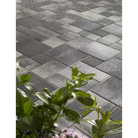 La Tierra® Sauvage Gris Anthracite Nuancé Pavé Béton Multi-formats Ep. 8CM  0,81m²