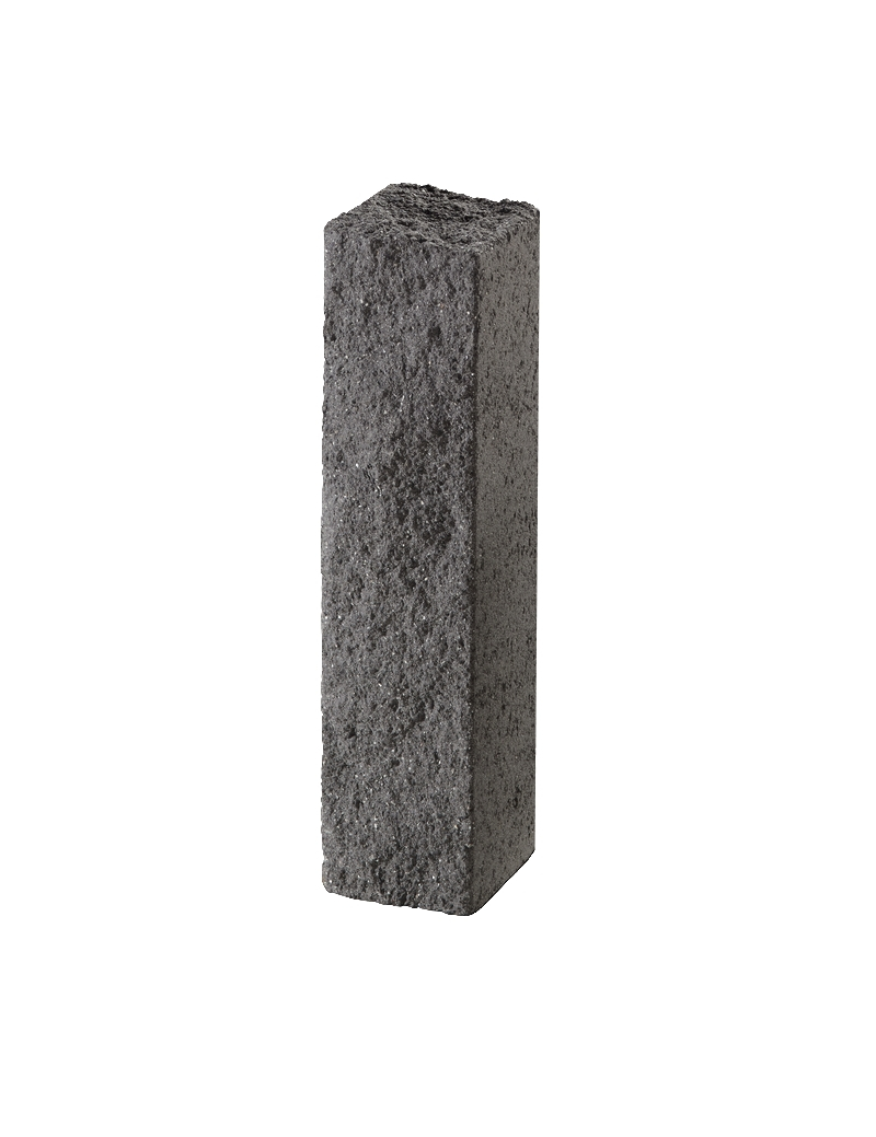 Via Leano® Anthracite Palissade Béton Finition Clivé 15/14/60CM