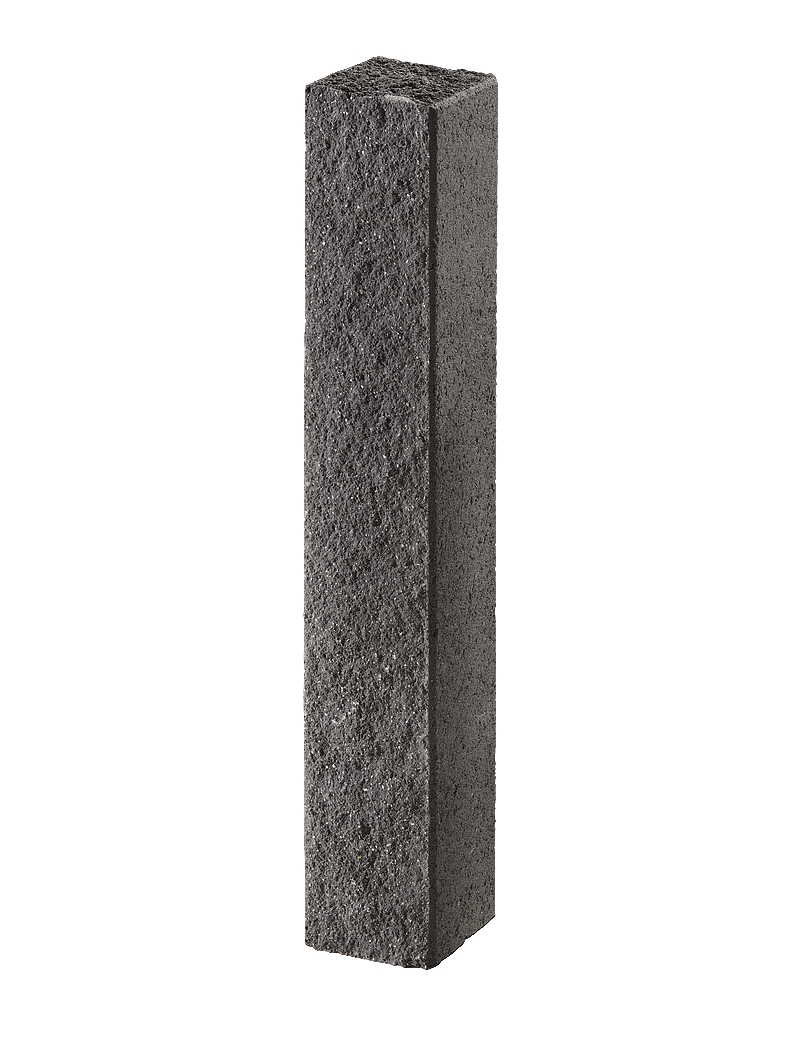 Via Leano® Anthracite Palissade Béton Finition Clivé 15/14/90CM