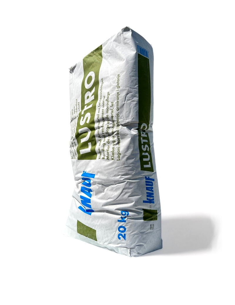 Knauf Lustro Mortier-Colle et d’Armature de Granulats Légers Blanc 20Kg