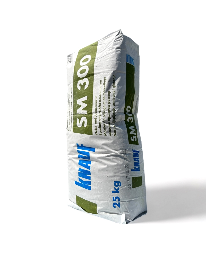 Knauf SM300 Mortier-Colle et d’Armature Gris 25Kg