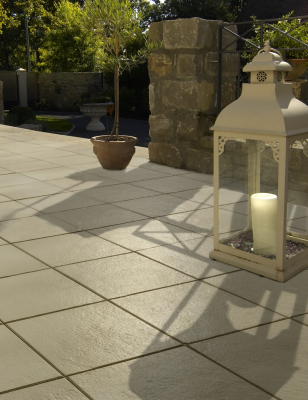 Farini® Mélangé Beige Dalle Béton Format 40/40CM Ep. 3,8CM