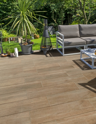 Yamino® BETONPLUS Dalle Béton & Céramique Beige Moucheté Format 30/90CM Ep. 5CM