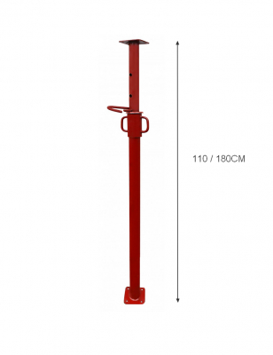 Étai Standard en Acier Peint Extensible de 1,10 à 1,80 m