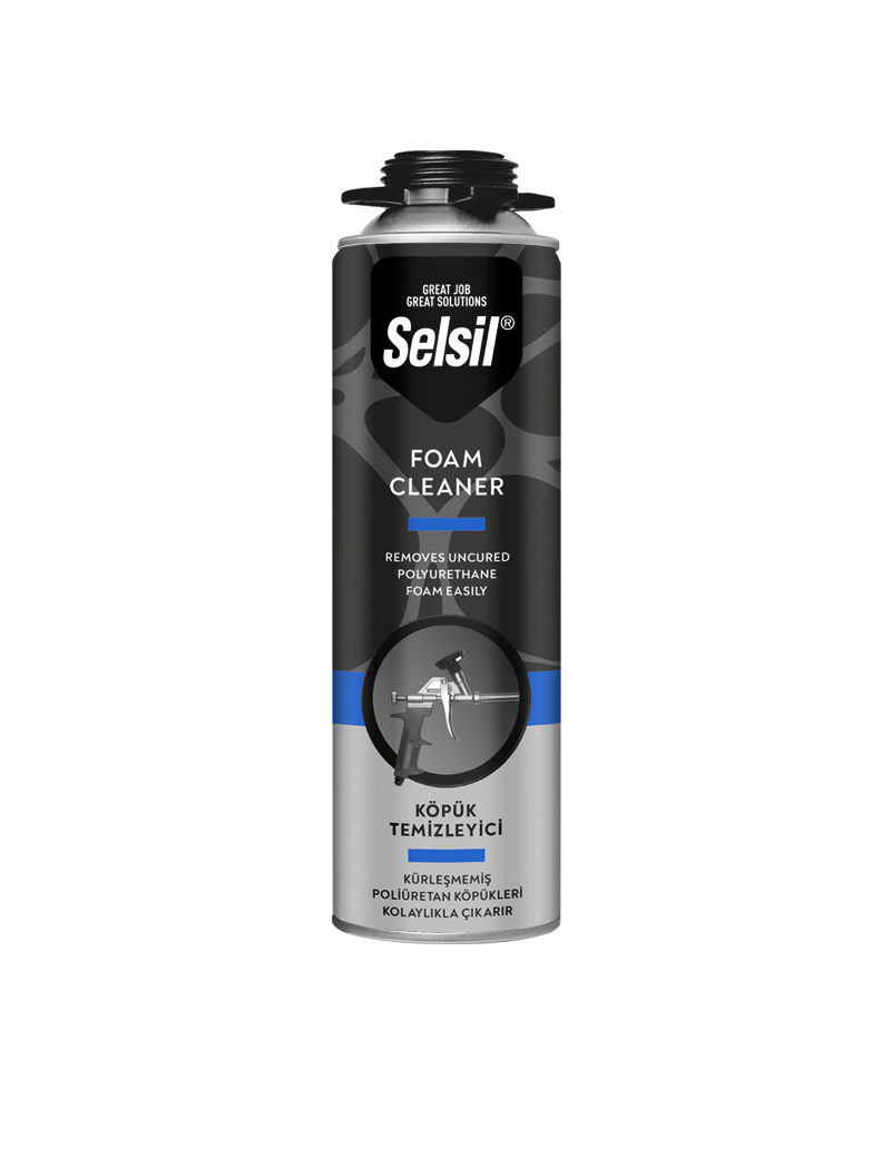 Selsil® Nettoyant pour Pistolet à Mousse Polyuréthane 500ML