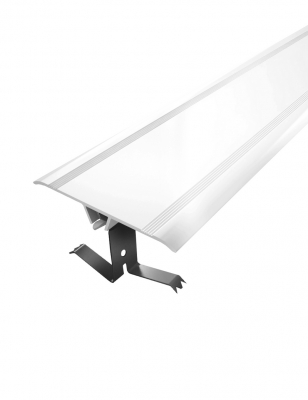 Couvre-joint PVC Plat Blanc Larg. 50MM Long. 300CM