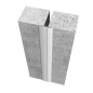 Couvre-joint Aluminium Plat Gris Larg. 50MM Long. 300CM
