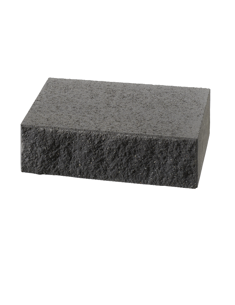 Via Leano® Marche Bloc Béton Finition Eclaté Anthracite Ep. 15CM Prof. 35CM Long. 50CM