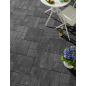 Troy Dark Mix Sauvage Nuancé Pavé Béton Multi-formats Ep. 6CM  0,96m²