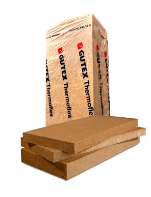 Thermoflex Panneau Isolant Laine de Bois Flexible Larg. 575MM Long. 1350MM Ep. 120MM Lot de 3,10m²