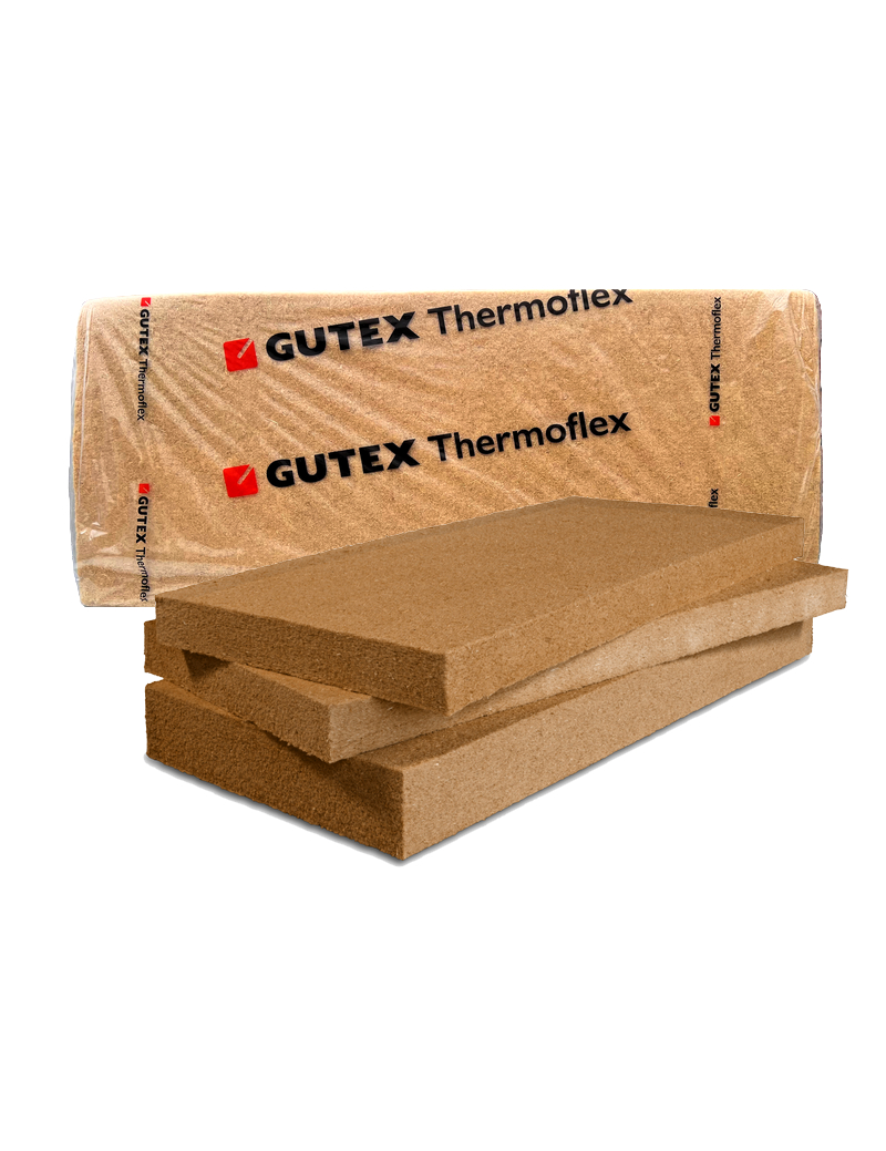 Thermoflex Panneau Isolant Laine de Bois Flexible Larg. 575MM Long. 1350MM Ep. 145MM Lot de 3,10m²