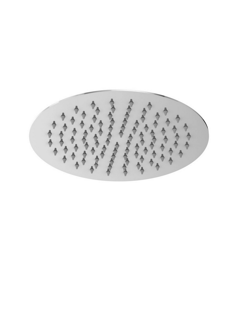 Pommeau de Douche Rond Extra Fin Inox Chromé