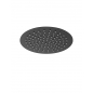 Pommeau de Douche Rond Extra Fin Inox Noir Mat