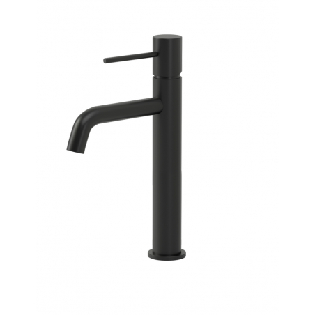 Gala Robinet de Lavabo Haut Noir Mat avec Flexible