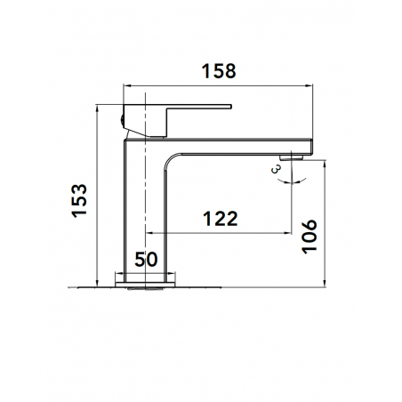 Haxo Robinet de Lavabo Or Brossé avec Flexible