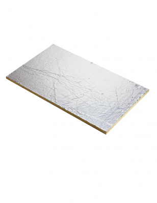 Firerock Panneau Isolant en Laine de Roche Revêtu d'une Feuille d'Aluminium Ep. 3MM Lot de 6,00m²