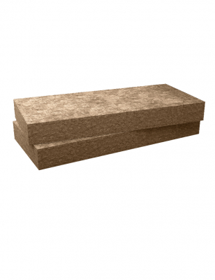 Ecorock Duo Panneau Isolant en Laine de Roche Double Densité Rigide Non Revêtu Ep. 140MM Lot de 21,60m²