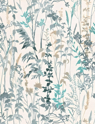 Casual Chic 10258 V18 Turquoise Papier Peint Larg. 0,53M Long. 10,05M Rouleau 5,33m²