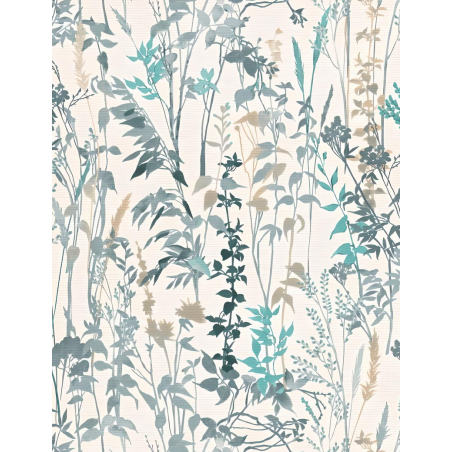 Casual Chic 10258 V18 Turquoise Papier Peint Larg. 0,53M Long. 10,05M Rouleau 5,33m²