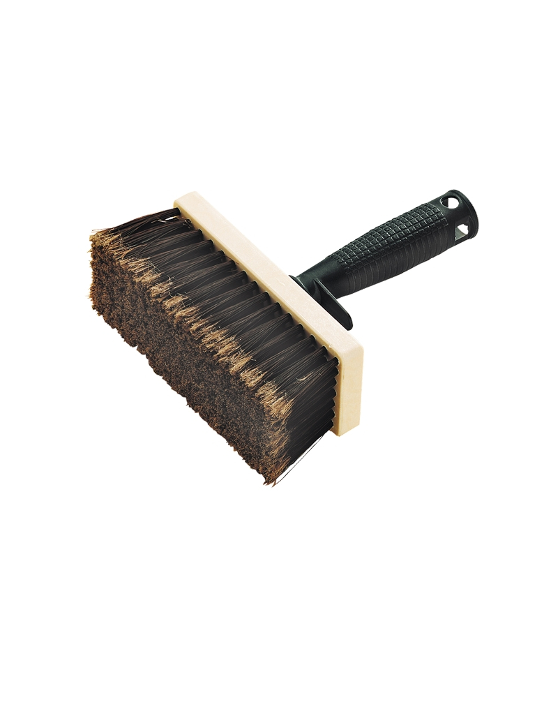 Brosse à Encoller Nylon Fleuré Marron Fibres 55MM