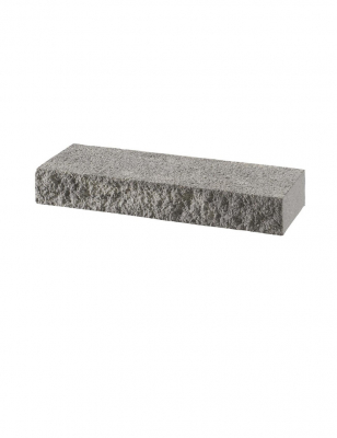 Adina® Système de Mur Elément d'Extrémité Gris Titane Éclaté Grenaillé Larg. 22,5CM Long. 67,5CM Haut. 10CM