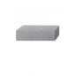 Vios® Système de Mur Elément de Base Gris Grenaillé Fin Larg. 22,5CM Long. 67,5CM Haut. 16,5CM