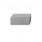 Vios® Système de Mur Elément de Base Gris Grenaillé Fin Larg. 22,5CM Long. 45,0CM Haut. 16,5CM