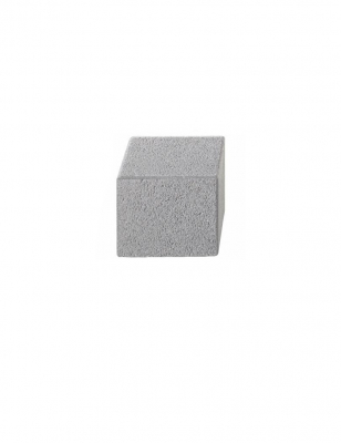 Vios® Système de Mur Demi Elément Gris Grenaillé Fin Larg. 22,5CM Long. 22,5CM Haut. 16,5CM